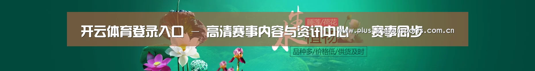鲜花水草花卉网站模板